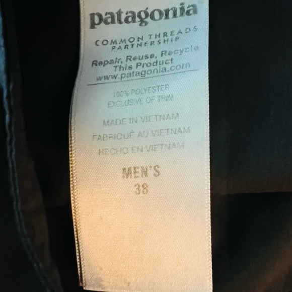 PATAGONIA MEN’S BLACK SWIM TRUNKS SIZE 38 - Picture 5 of 6